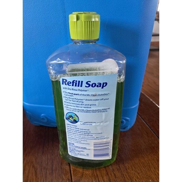 Mr Clean Auto Dry 20oz Large Bottle Refill Carwash Soap Autodry Carwash 90% Full - Picture 2 of 2